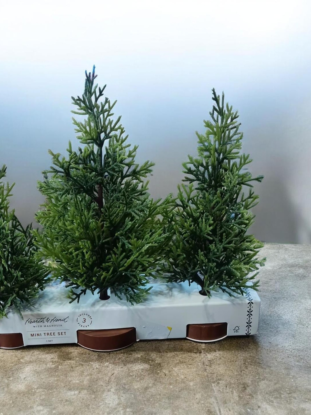 Hearth & Hand Mini Evergreen Tree Trio in Green